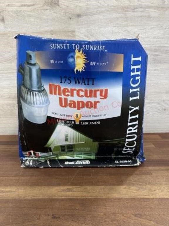 175 watt mercury vapor security light- untested