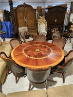 Extraordinary game table and chairs- very high end