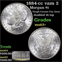 1884-cc vam 2 Morgan Dollar $1 Grades Select+ Unc