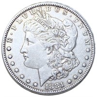 1881 Morgan Silver Dollar ABOUT UNCIRCULATED