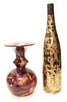 Two decorative modernist vases