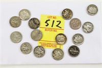 7 Mercury Dimes and * Silver Roosevelt Dimes