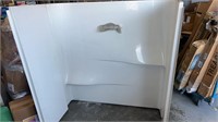 Shower wall insert for around standard bath tube