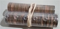 Two Rolls Of Unsearched 1 Cent Coins