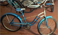 Blue Ladies Amf Roadmaster Skyrider Bicycle