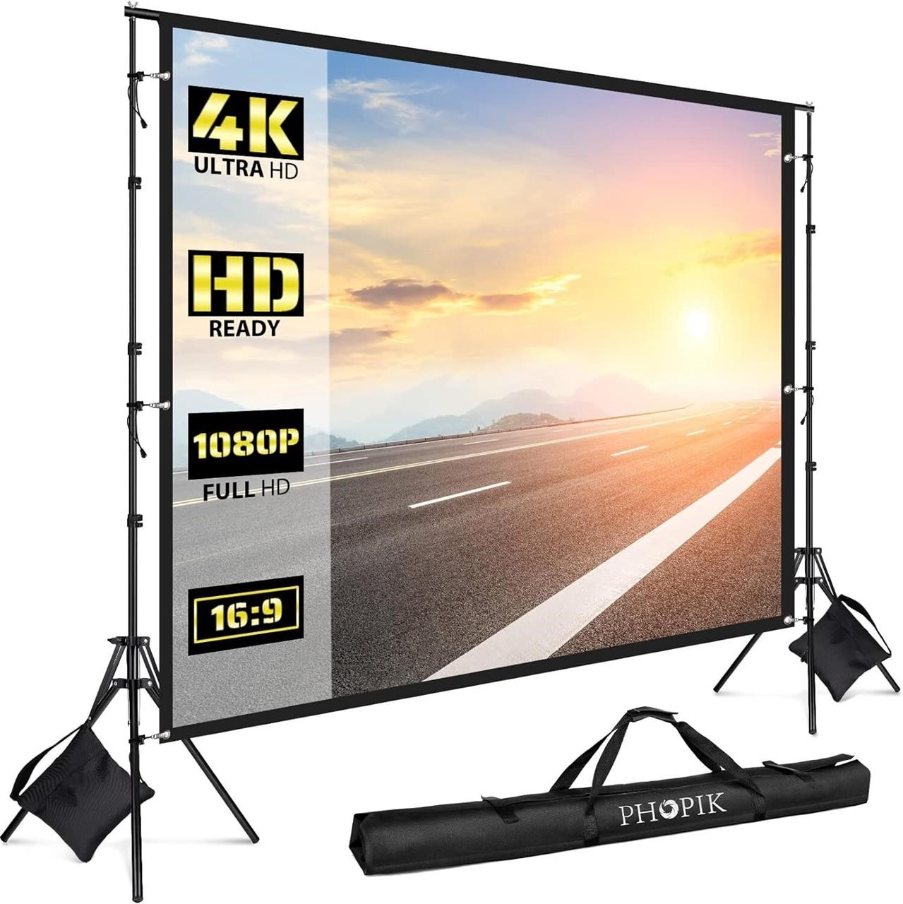 PHOPIK 120 Projector Screen with Stand