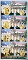 4 Presidential Dollar Commemorative Doller sets