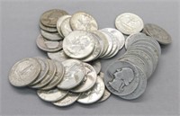 (42) Assorted Washington Silver Quarters.