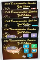 5 Commemorative Quarters Gold Edition sets