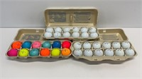 (3) dozen golf balls, MAXFLI, CALLAWAY