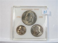 1776-1976 Bicentennial Set Dollar, Half, Quarter