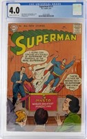 SUPERMAN #111 D.C. COMICS 2/57 CGC 4.0
