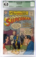 SUPERMAN #109 D.C. COMICS 11/56 CGC 4.0