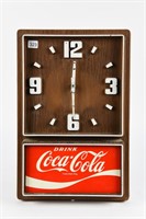 DRINK COCA-COLA  PLASTIC BAT. OP. CLOCK