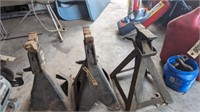 Three (3) heavy duty jack stands