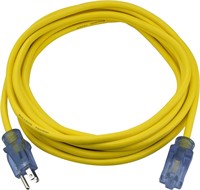 Prime 25ft 14/3 SJTOW Extension Cord, Yellow