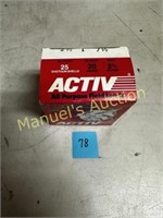 (1) BOX ACTIV 20 GA SHELLS