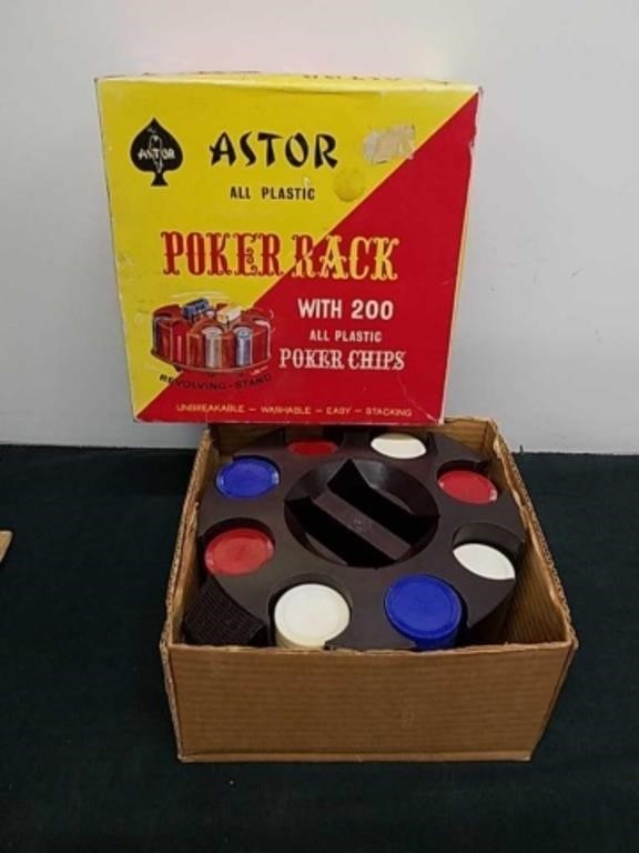 Vintage Astor poker rack