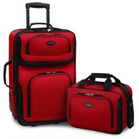 Rio 2-Pc Red Expandable Carry-On Luggage Set