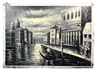 Large Venice Oil on Canvas Art