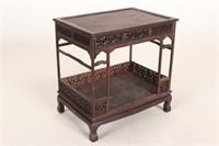 Finely Carved Chinese Model of an Opium Bed,