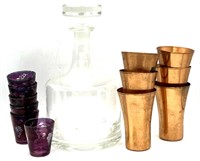 West Bend Solid Copper Cups, Tuscany Liquor