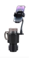 2 In 1 Universal Car Cup Holder Phone Mount 360 Ro