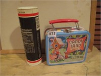 Tootsie roll coin bank & candyland lunch box