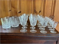 Collection of Cross and Olive Crystal Glassware