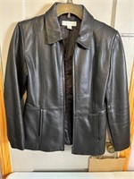 Petite Sophisticate leather jacket