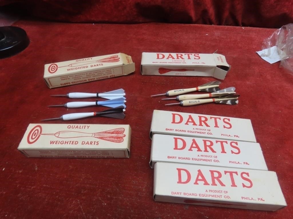 Vintage NOS steel tip Darts.