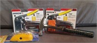 Lot of 4 - 2 Staplers, Hammer, Decorating Guide