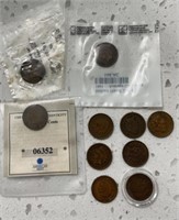 10 Indian head cents