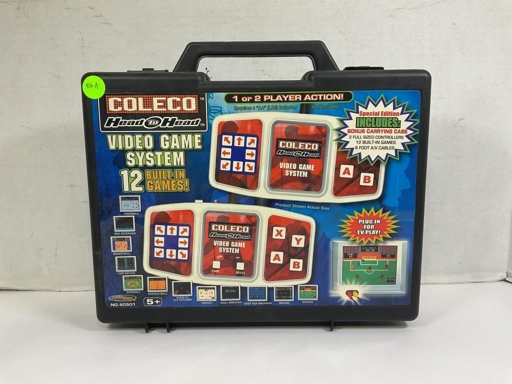 COLECO HEAD TO HEAD VIDEO GAME SYSTEM WITH 12