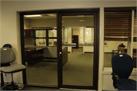 Glass Front Mortgage room door with glass side pan