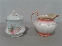 Hiawatha Pitcher & Biscuit Jar