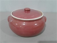 1940's UHL Deep Rose Bean Pot
