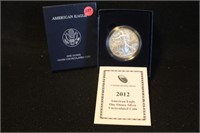 2012 1oz .999 Silver American Eagle