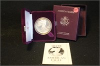 1990 1oz .999 Silver Proof American Eagle