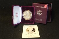 1989 1oz .999 Proof Silver American Eagle