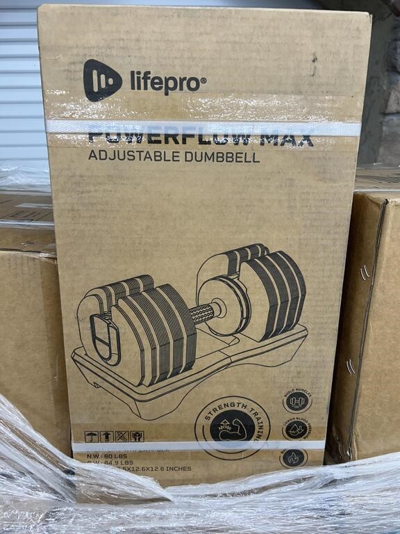 (30x) Life Pro Powerflow Max Adjustable Dumbell