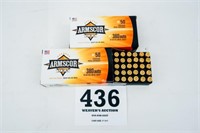 100 RNDS OF ARMSCORE 380 ACP 95 GR FMJ