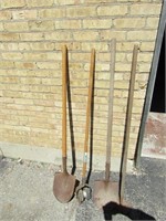 (4)long handle hand tools.