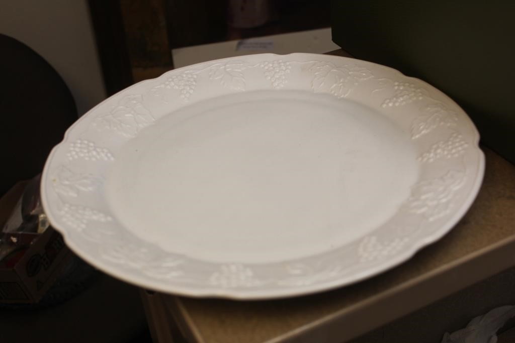 Large Milk Glass Platter