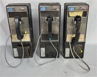 Lot of 3 Vintage Payphones