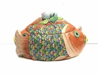 15" Porcelain Fish Tureen - As Is - See Photos