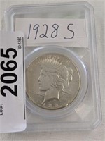 1928-S SILVER PEACE DOLLAR