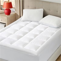 Bedsure Mattress Pad Queen - Breathable Cotton