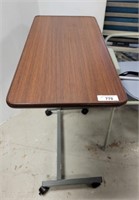 HOSPITAL TRAY TABLE ON CASTERS