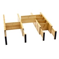 Adjustable Bamboo Drawer Organizer